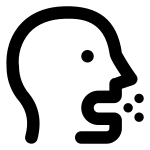 User Cough SVG Icon